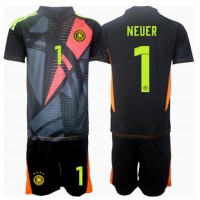 Dres Nemecko Manuel Neuer #1 Brankarsky Domáci pre deti ME 2024 Krátky Rukáv (+ trenírky)